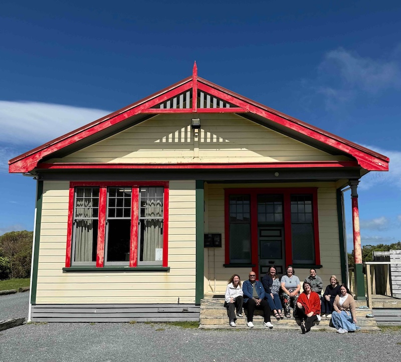 Volunteer Wellington Board members at Ngā Hau e Wha o Papararangi marae