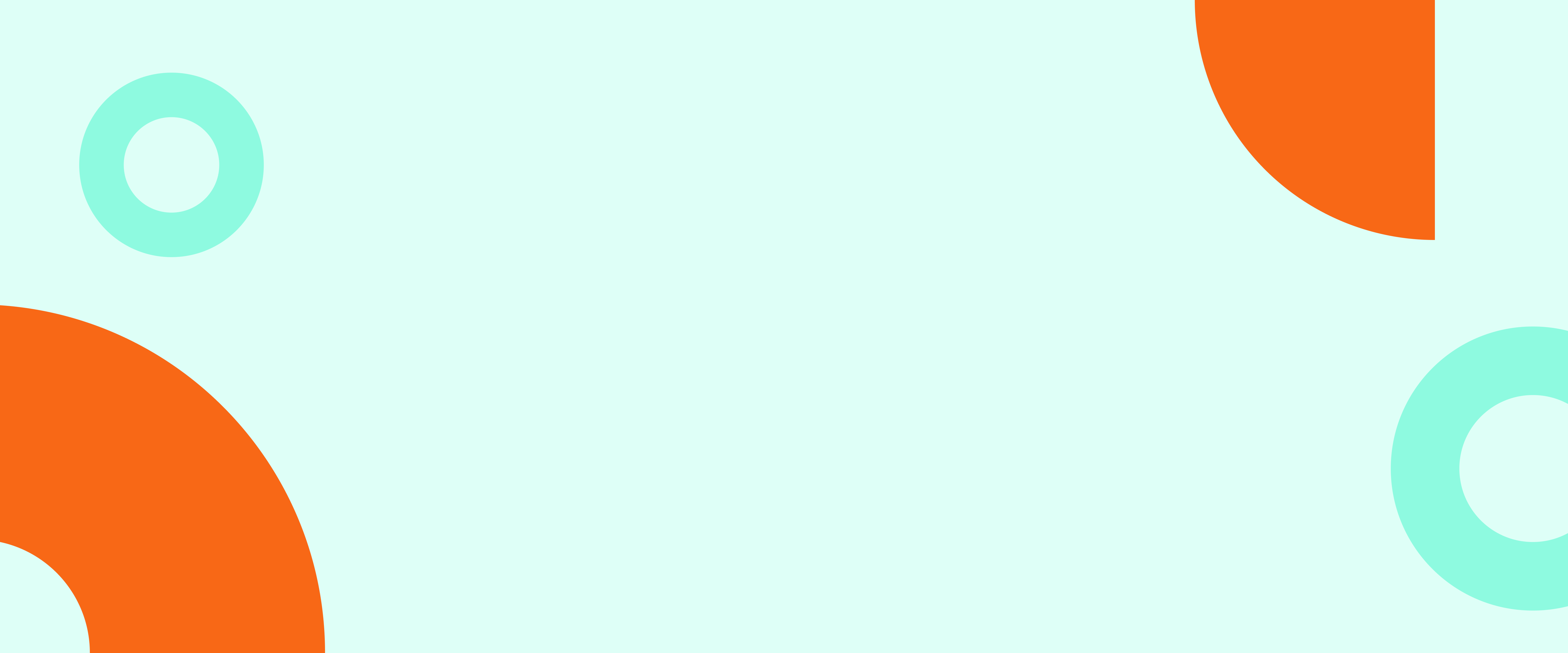 abstract pattern of mint and orange shape